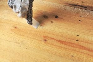 Wood putty application